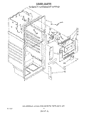 LINER Diagram and Parts List for ET14JKYWN00  Whirlpool Refrigerator