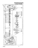 GEARCASE Diagram and Parts List for TAWL650AW0  Estate Washer