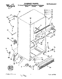 CABINET Diagram and Parts List for ET25DKXDW00  Whirlpool Refrigerator