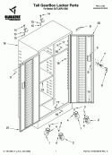 Tall GearBox Locker Parts Diagram and Parts List for GATL30PLVG00  Whirlpool Cabinet