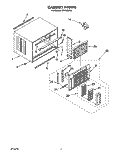 CABINET Diagram and Parts List for CAH18WC41  Crosley Air Conditioner