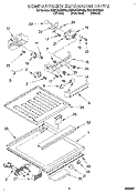 COMPARTMENT SEPARATOR Diagram and Parts List for EB21DKXBB00  Whirlpool Refrigerator