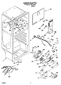 LINER PARTS Diagram and Parts List for IPT104303  Inglis Refrigerator