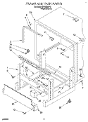 FRAME AND TANK Diagram and Parts List for KUDH230Y2  KitchenAid Dishwasher