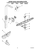 UPPER WASH AND RINSE PARTS Diagram and Parts List for KUDS03FSSS4  KitchenAid Dishwasher