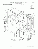 CABINET LINER AND DOOR PARTS Diagram and Parts List for KUIC15PLXS0  KitchenAid Ice Maker