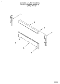 BACKGUARD Diagram and Parts List for SF3000SEN0  Whirlpool Range