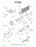 UNIT PARTS Diagram and Parts List for 8W8TXDGFXT00  Whirlpool Refrigerator