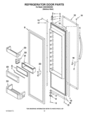 REFRIGERATOR DOOR PARTS Diagram and Parts List for KSSC48QVS04  KitchenAid Refrigerator