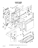 DOOR Diagram and Parts List for DU6000XR1  Whirlpool Dishwasher