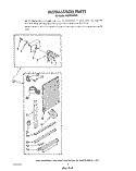 INSTALLATION Diagram and Parts List for ACM052XW0  Whirlpool Air Conditioner