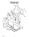 LOWER OVEN Diagram and Parts List for KEBI271YWH2  KitchenAid Wall Oven