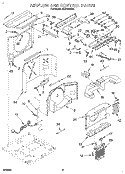 AIRFLOW AND CONTROL Diagram and Parts List for ACE184XD0  Whirlpool Air Conditioner