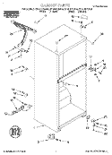 CABINET Diagram and Parts List for RT14DKYDN00  Roper Refrigerator