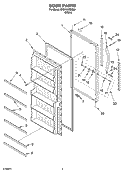 Part Location Diagram of 4390939 Whirlpool PANEL-INT