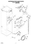 REFRIGERATOR LINER PARTS Diagram and Parts List for KSSP48QMS00  KitchenAid Refrigerator