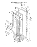 REFRIGERATOR DOOR Diagram and Parts List for KSSS42QDX02  KitchenAid Refrigerator