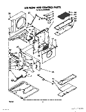 AIR FLOW AND CONTROL Diagram and Parts List for ACPS82XS0  Whirlpool Air Conditioner