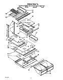 SHELF Diagram and Parts List for ET20PKXYN01  Whirlpool Refrigerator