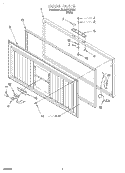 SECTION Diagram and Parts List for EH220FXGW01  Whirlpool Freezer
