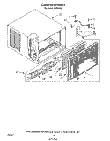 CABINET Diagram and Parts List for AC2904XS0  Whirlpool Air Conditioner