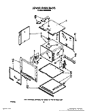 LOWER OVEN Diagram and Parts List for BES450WB0  Roper Range
