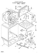 LINER Diagram and Parts List for RT18DKXHW01  Roper Refrigerator