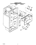 LINER Diagram and Parts List for KTRS22MAAL00  KitchenAid Refrigerator