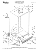 CABINET PARTS Diagram and Parts List for ED5GVEXVD07  Whirlpool Refrigerator
