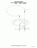 HEATER PARTS Diagram and Parts List for KUDC10IXWH1  KitchenAid Dishwasher