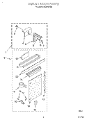 INSTALLATION Diagram and Parts List for ACM122XG0  Whirlpool Air Conditioner