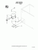 UNIT PARTS Diagram and Parts List for EH185FXTQ00  Whirlpool Freezer