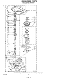 GEARCASE Diagram and Parts List for KGLC500THT0  KitchenAid Washer Dryer Combo