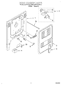 REAR CHASSIS, LIT/OPTIONAL Diagram and Parts List for KESC307BWH5  KitchenAid Range