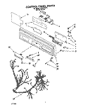 CONTROL PANEL, LIT/OPTIONAL Diagram and Parts List for KUDA23ZY1  KitchenAid Dishwasher