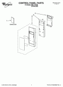 CONTROL PANEL PARTS Diagram and Parts List for MH1171XVS0  Whirlpool Microwave