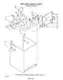 TOP AND CABINET , LITERATURE AND OPTIONAL Diagram and Parts List for 6LA6300XTW1  Whirlpool Washer