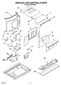 AIR FLOW AND CONTROL PARTS Diagram and Parts List for ACQ122XP0  Whirlpool Air Conditioner