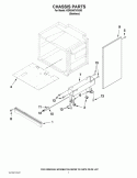 CHASSIS PARTS Diagram and Parts List for KDRS407VSS03  KitchenAid Range