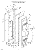 FREEZER DOOR Diagram and Parts List for KSSS42QDX05  KitchenAid Refrigerator