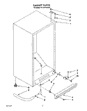 CABINET Diagram and Parts List for RV15EFRXW00  Roper Freezer