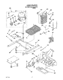 UNIT Diagram and Parts List for 3XARG498WP00  Whirlpool Refrigerator