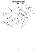 TOP VENTING Diagram and Parts List for KEBC171KBL0  KitchenAid Wall Oven