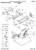 TOP AND CONSOLE, LIT/OPTIONAL Diagram and Parts List for KGYL517BWH2  KitchenAid Dryer
