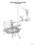 UPPER WASH AND RINSE Diagram and Parts List for KUDS22CT0  KitchenAid Dishwasher