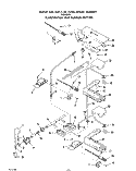 BURNER, LITERATURE Diagram and Parts List for 1093B3A  Roper Wall Oven