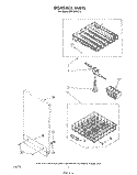 DISHRACK Diagram and Parts List for DU1099XT2  Whirlpool Dishwasher