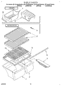 SHELF, LIT/OPTIONAL Diagram and Parts List for ET16JMXBW01  Whirlpool Refrigerator