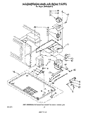 MAGNETRON AND AIR FLOW Diagram and Parts List for MW8520XP0  Whirlpool Microwave