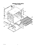 INTERNAL OVEN Diagram and Parts List for 1SF014BEN2  Whirlpool Range